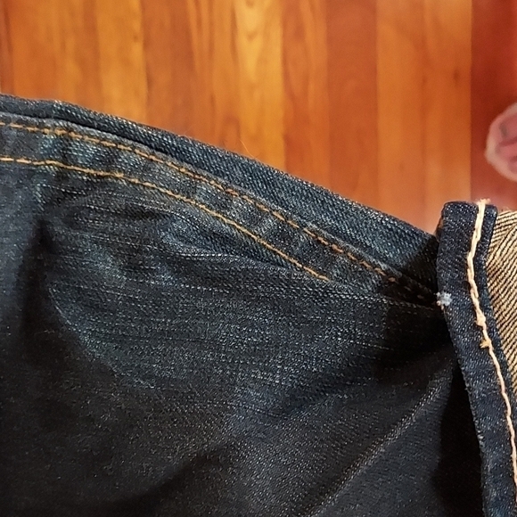 Levi's Vintage Rare Red Denim Jeans 32X32 - Picture 6 of 13